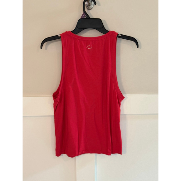Women's BEYOND YOGA Red Cropped Tank Top S - Picture 2 of 5